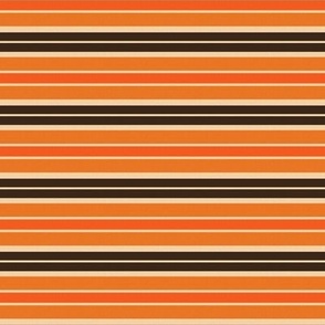 ( small ) Retro stripe, orange, brown