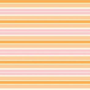 ( small ) Retro stripe, peach, pink