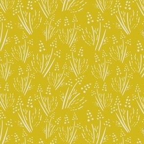 Spring Flowers Muscari in citron yellow 2 colour small scale