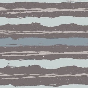Watercolor Stripes, Blue, Gray, 12 inch