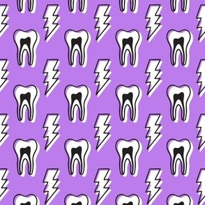 Tooth Lightening Bolts - purple