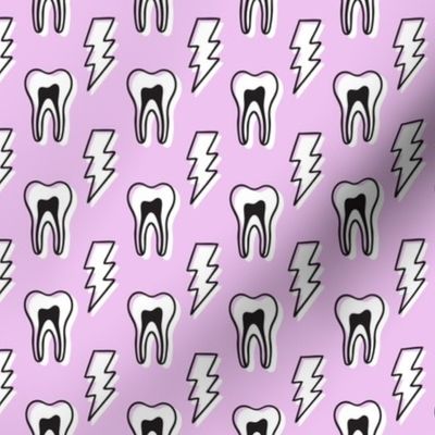 Tooth Lightening Bolts - pink