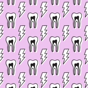Tooth Lightening Bolts - pink