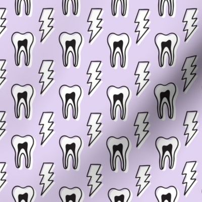 Tooth Lightening Bolts - Lilac purple