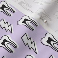 Tooth Lightening Bolts - Lilac purple