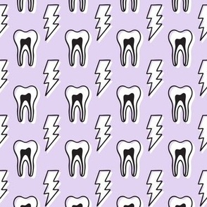 Tooth Lightening Bolts - Lilac purple