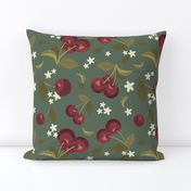 Olive Green Cherry Large