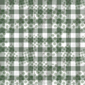 Olive Green Gingham Large