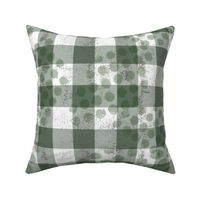 Olive Green Gingham extra large