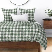Olive Green Gingham extra large