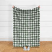 Olive Green Gingham extra large