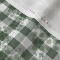 Olive Green Gingham Small