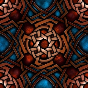 Stained Glass Celtic Knotwork Pattern - V1  Xtra Large