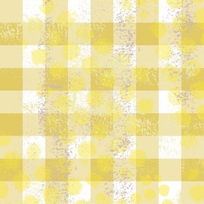 Gold Gingham Rough and Tumble Distressed 2" check Extra 