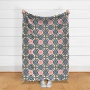 Laurice flowering optimism grey  floral boho wallpaper living & decor current table runner tablecloth napkin placemat dining pillow duvet cover throw blanket curtain drape upholstery cushion duvet cover clothing shirt wallpaper fabric living home decor 