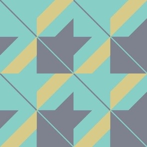 multicolored 1B mixed up houndstooth