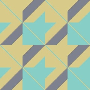 multicolored 1C mixed up houndstooth