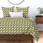 mixed up houndstooth yellow