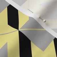 mixed up houndstooth yellow