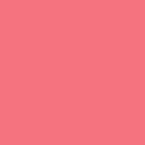 Beach Day Coral Pink #f4737e Solid Colour