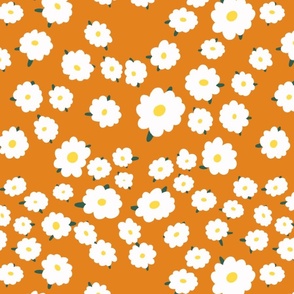 Floral pure orange