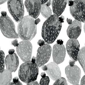 Cacti Monotones black_Jumbo large scale