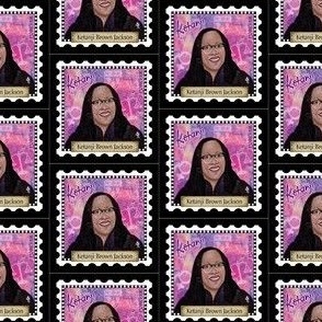 Ketanji Brown Jackson Stamp 2" x 2"