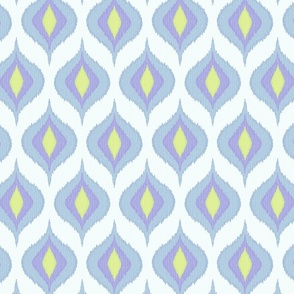 Ikat waves pastel comforts large scale by Pippa Shaw