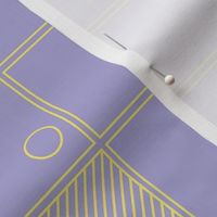 Bold Minimalism in Lilac and Buttercup | 12" Repeat