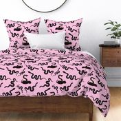 Snakes Alive! - cotton candy pink, medium/large 