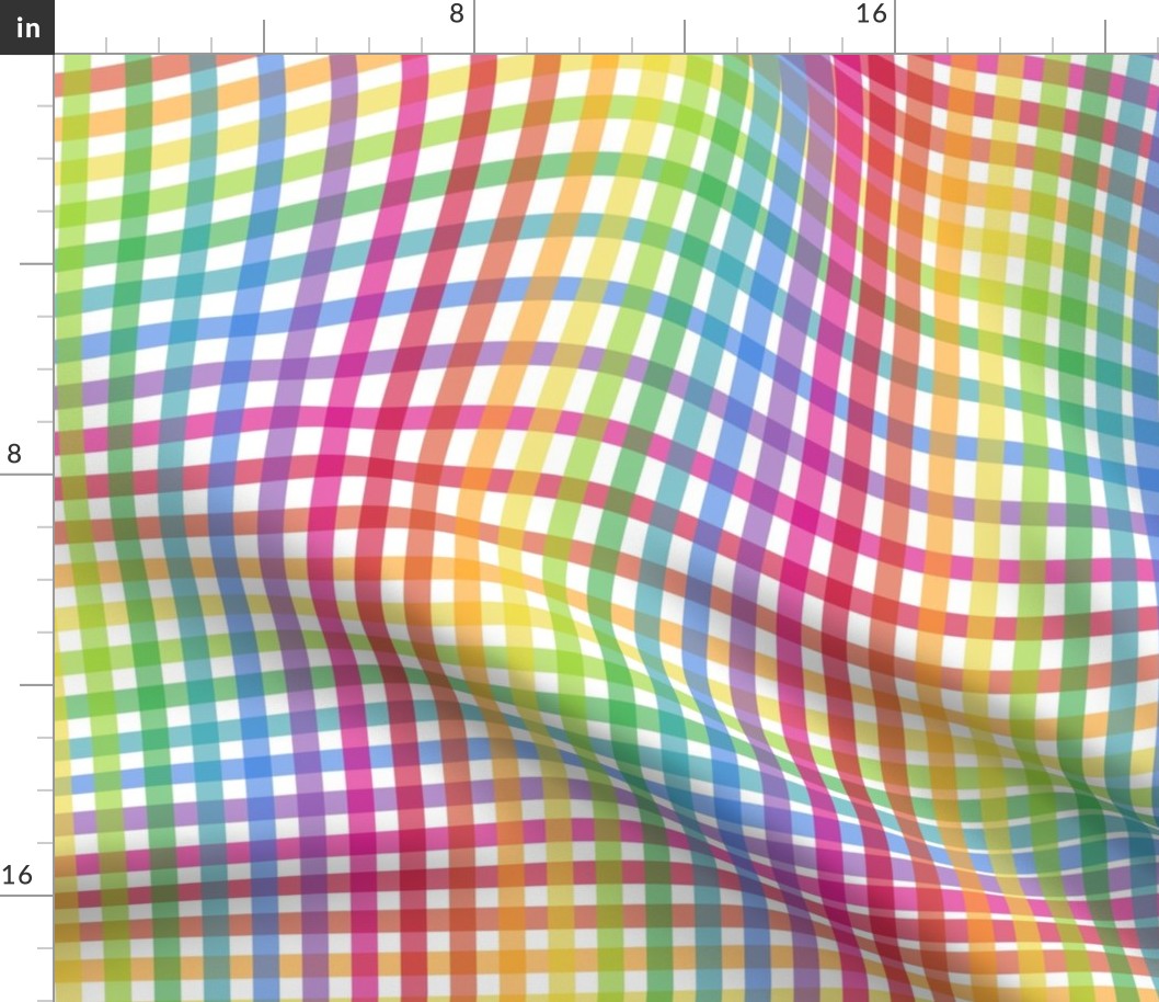 Colorful Wavy Gingham - Medium