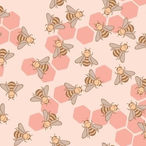 Beehive Hexagons-Boho Cinnamon Bun Palette