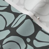 Rock Collection: sea glass on dark grey - neutral coastals