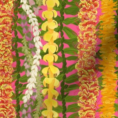Small Lei Strands bright pink