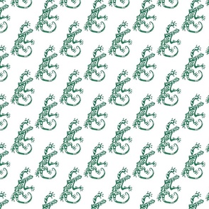 Decorative Green Lizard Pattern