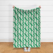 Emerald green palm leaves large