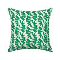 Palm leaves emerald green 