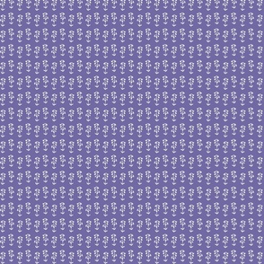 BLUEBELLS FLORAL SILHOUETTE PATTERN_MID PURPLE_SMALL VER