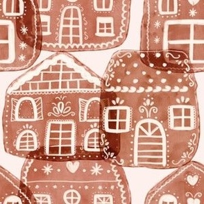 Gingertown Christmas Gingerbread Houses 6x6