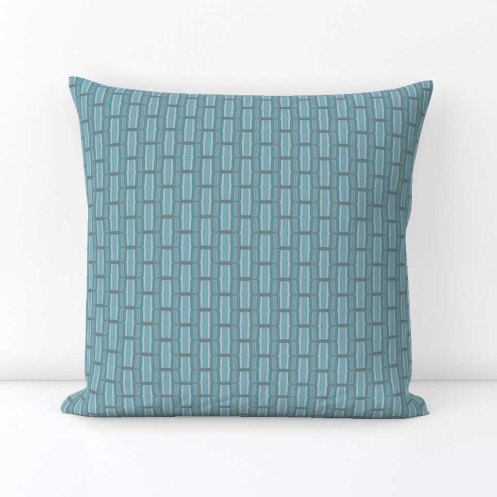 Waving Teal Geometric (Small)