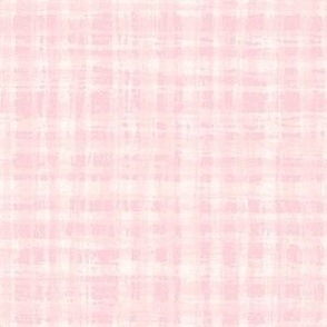 Pink and White Neutral Hemp Rope Texture Plaid Squares Cotton Candy Light Pink Baby Pink F1D2D6 Natural White FEFDF4 Fresh Modern Abstract Geometric