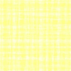 Yellow and White Neutral Hemp Rope Texture Plaid Squares Dolly Light Yellow Baby Yellow FFFF8C Natural White FEFDF4 Fresh Modern Abstract Geometric