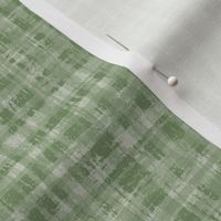 Green and White Neutral Hemp Rope Texture Plaid Squares Sage Green Gray 7D8E67 and Light Eagle Ivory White DBDBD0 Subtle Modern Abstract Geometric