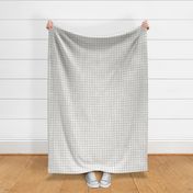 watercolour gingham in linen grey large scale tablecloth check by Pippa Shaw