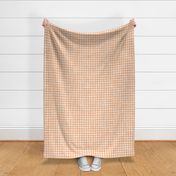 watercolour gingham in apricot large scale tablecloth check by Pippa Shaw