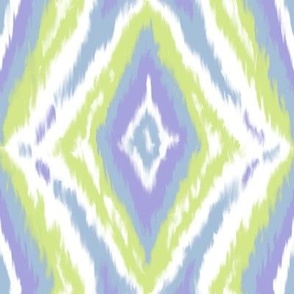 spring Ikat #2 Petal solids coordinate (Lilac, sky blues and honeydew)
