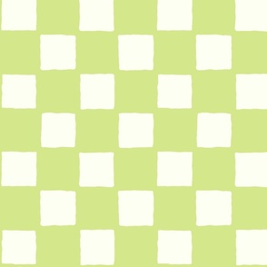 Medium scale checkered honeydew green