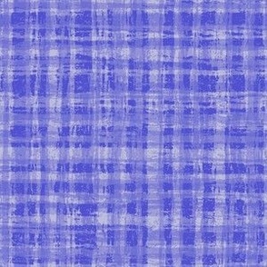 Blue and White Neutral Hemp Rope Texture Plaid Squares Indigo Blue Purple 5252CC and Mischka Lavender Ivory Gray White D0D0DB Subtle Modern Abstract Geometric