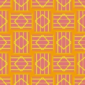 Bright Blocks Weave Petal Solid Color Coordinates 