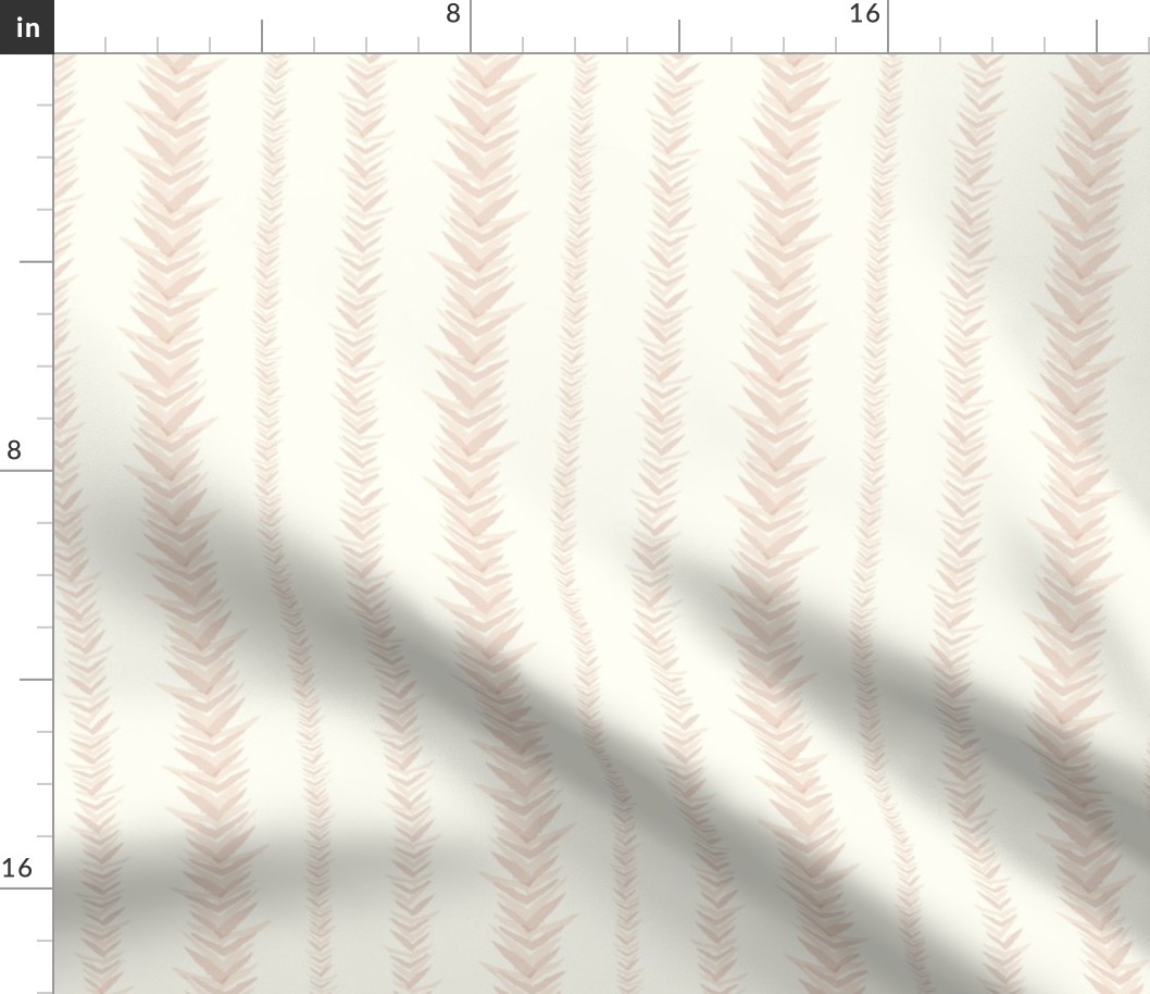 Rustic Chevron Stripes Blush - Small